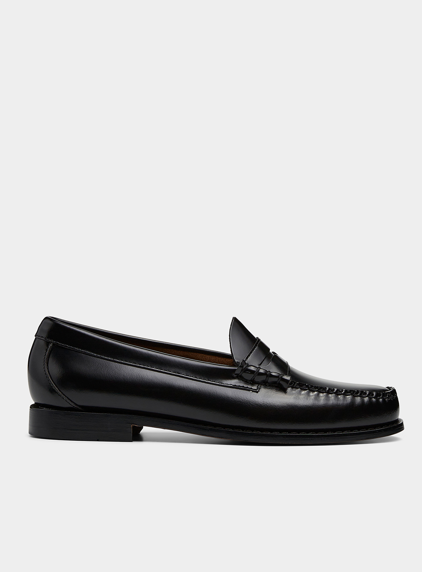G.h.bass Larson Weejuns Leather Loafers Men In Black