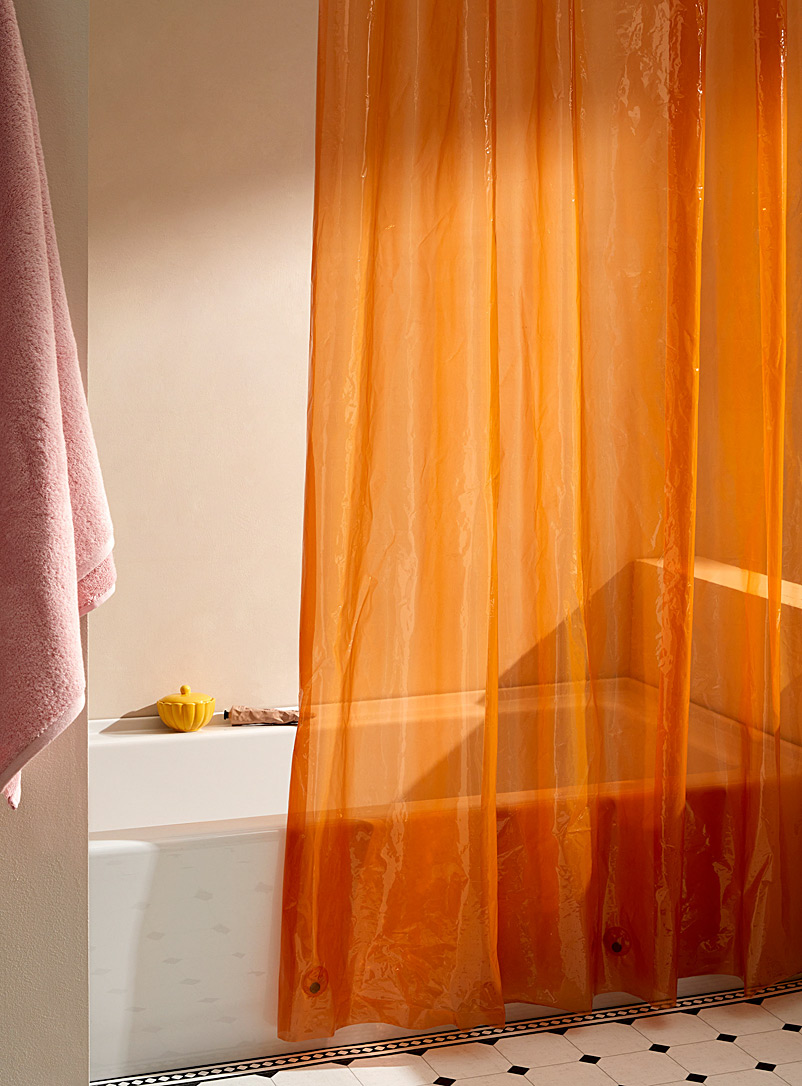Simons Maison: Le rideau de douche PEVA monochrome Orange