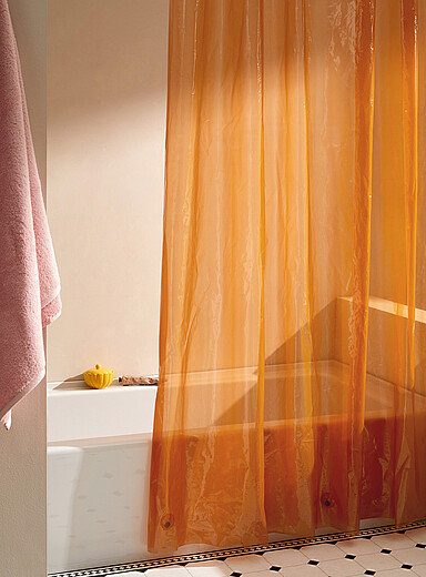 Le rideau de douche PEVA monochrome