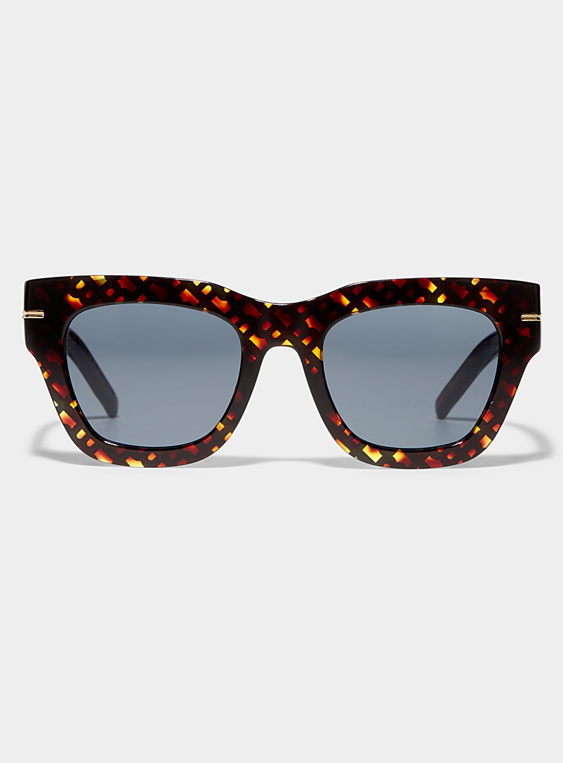 BOSS Light Brown Square cat-eye sunglasses for women
