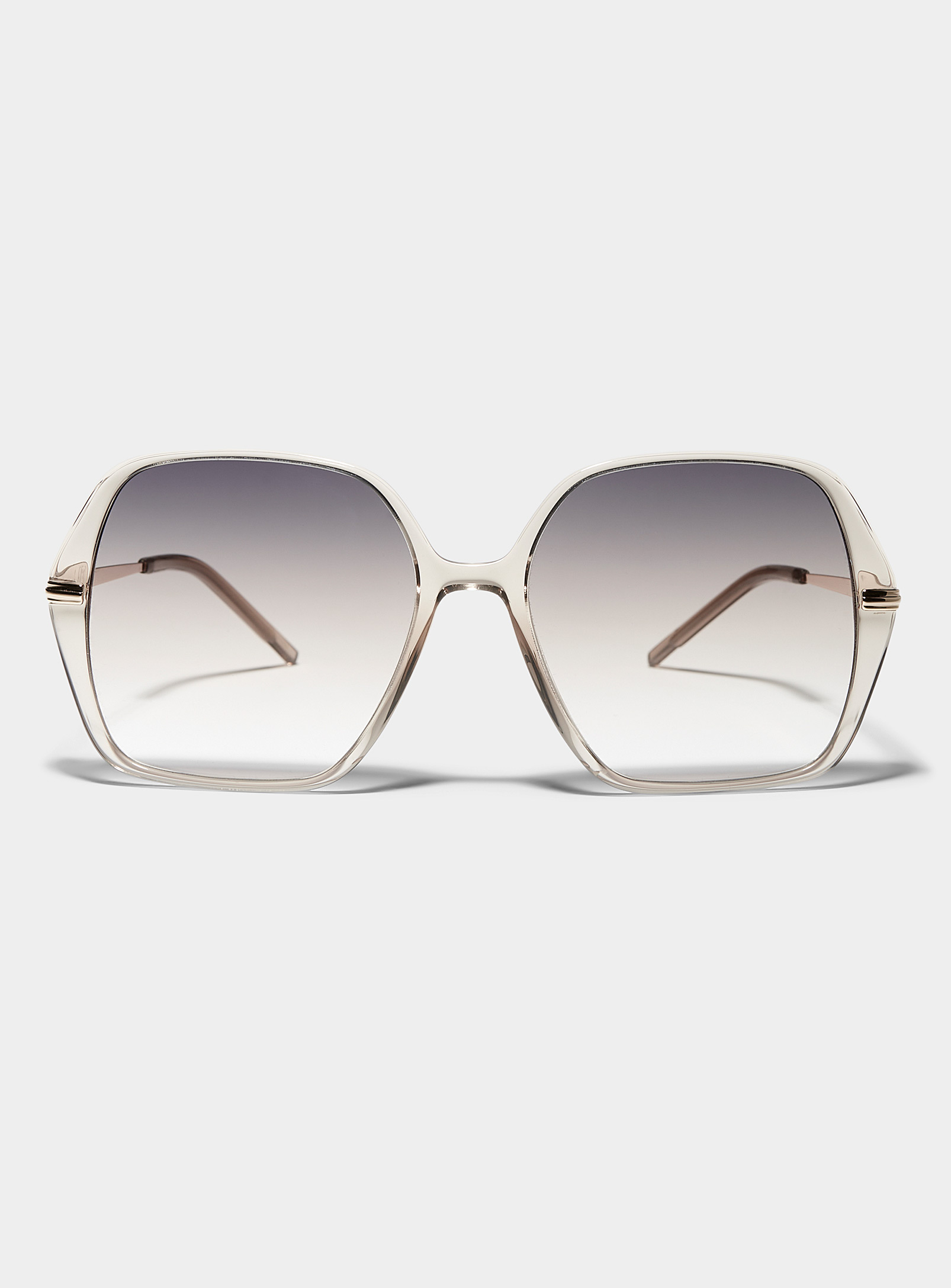 Hugo Boss Delicate-square Sunglasses In Gray