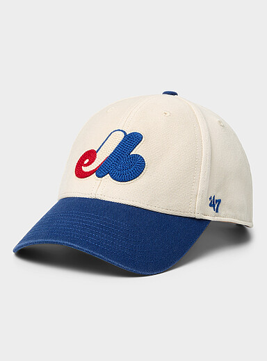 New Era Patterned Blue Montreal Expos cream cap for men