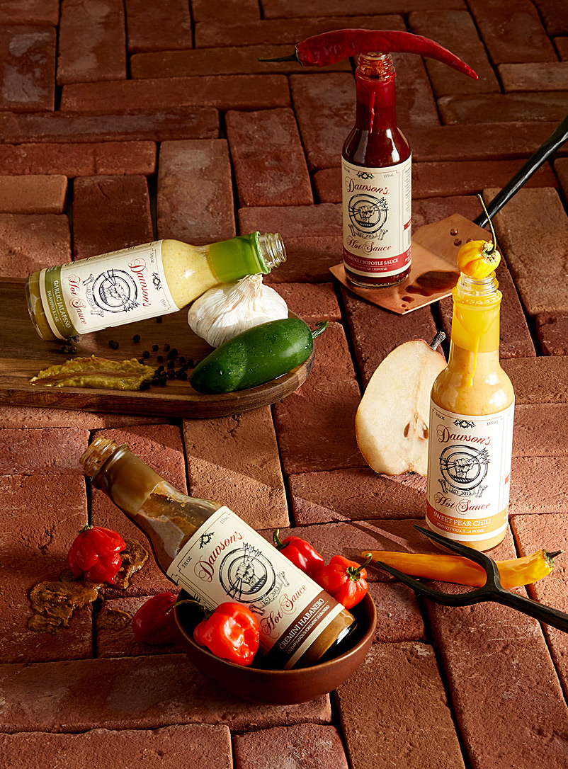 Dawson's Hot Sauce: L'ensemble découverte 4 sauces Assorti