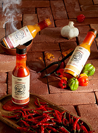 L'ensemble Hot Ones 3 sauces