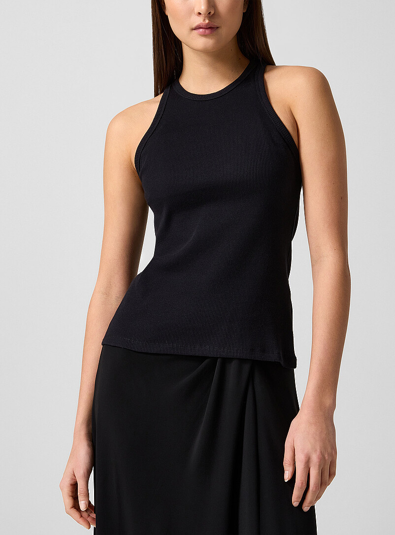 Ribbed organic cotton tank top product image (primary)