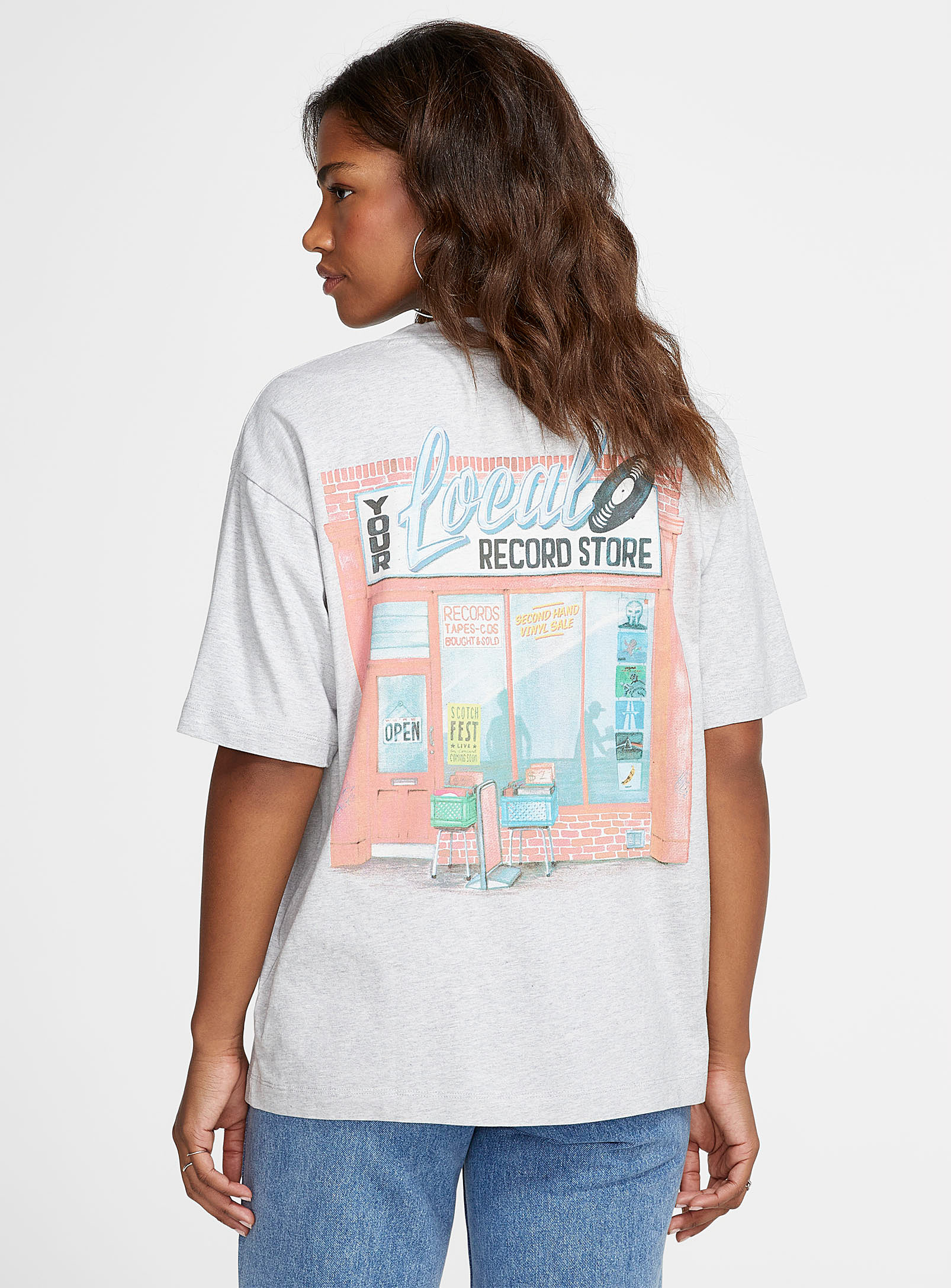 Scotch & Soda - Women's Retro record store loose T-shirt