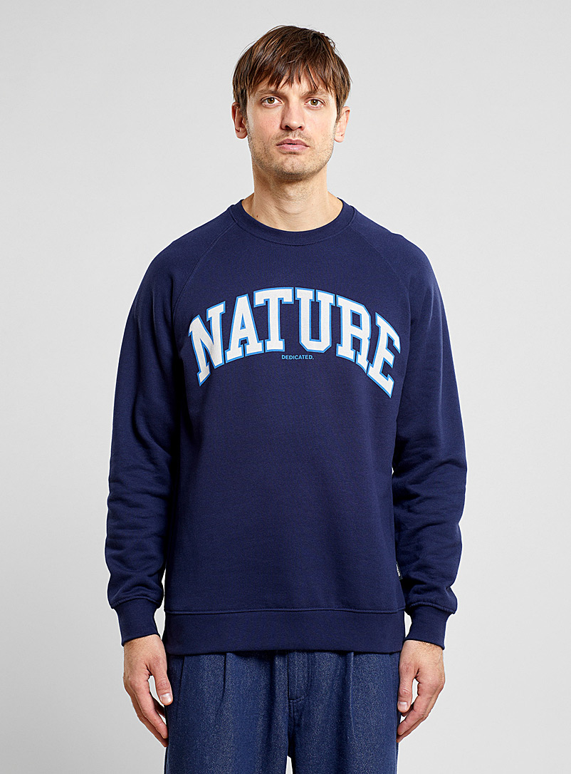 Dedicated Marine Blue Malmoe Nature sweatshirt <b>Fairtrade certified product</b> for error