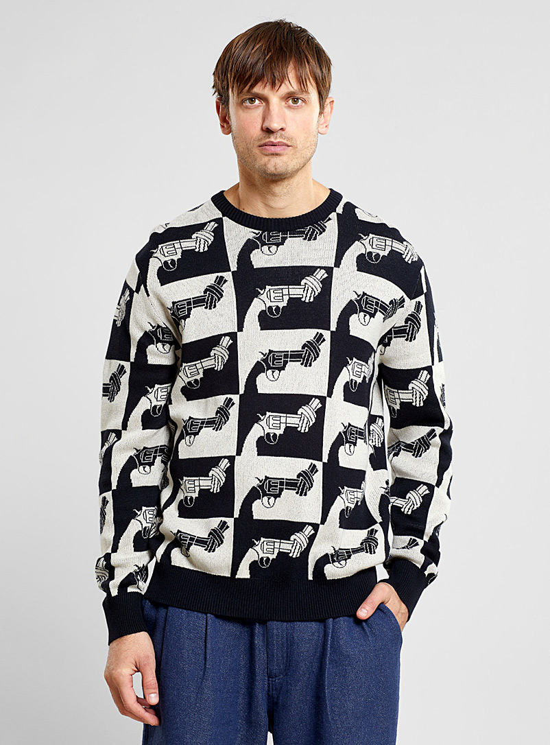 Dedicated Patterned Black Mora sweater for error