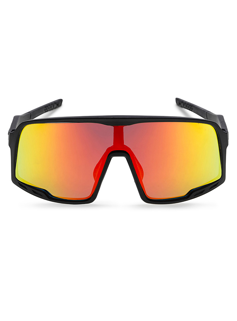 CHPO: Les lunettes de soleil visière Henrik Unisexes Noir et Rouge pour 