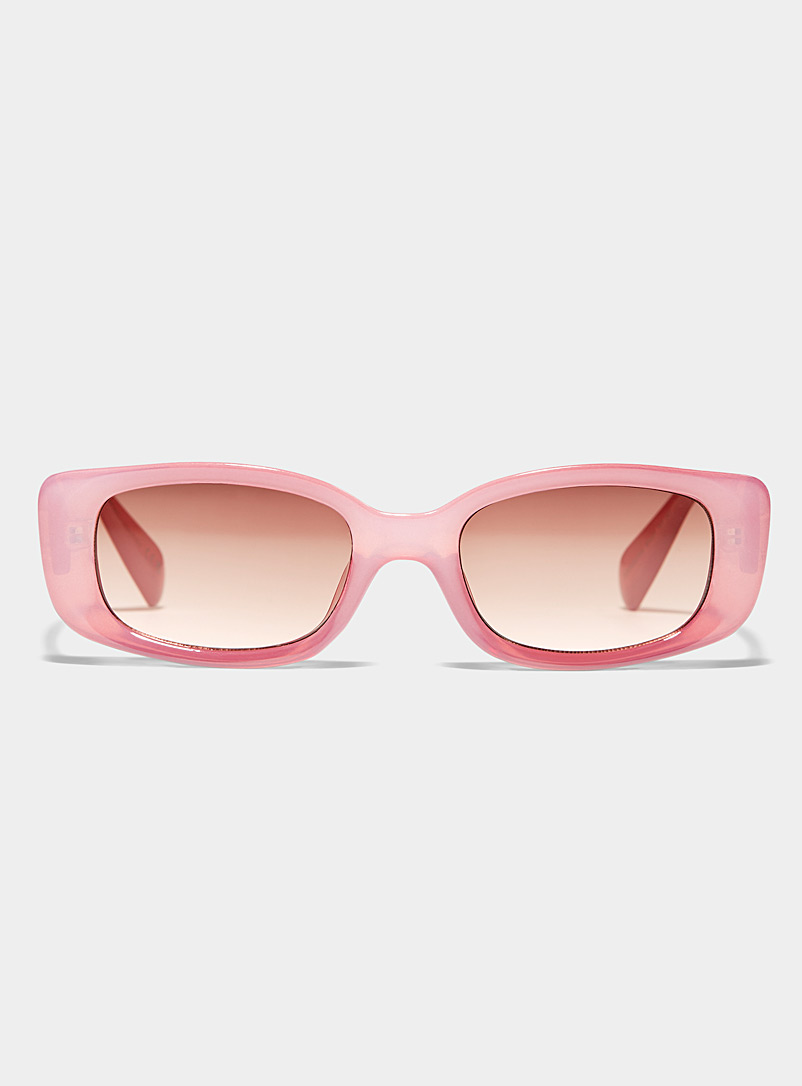 Simons Pink Tripp rectangular sunglasses for women