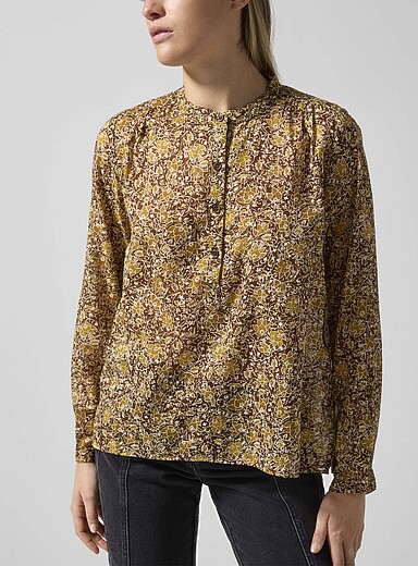 Isabel Marant Khaki/Sage/Olive Maria cotton voile blouse for women