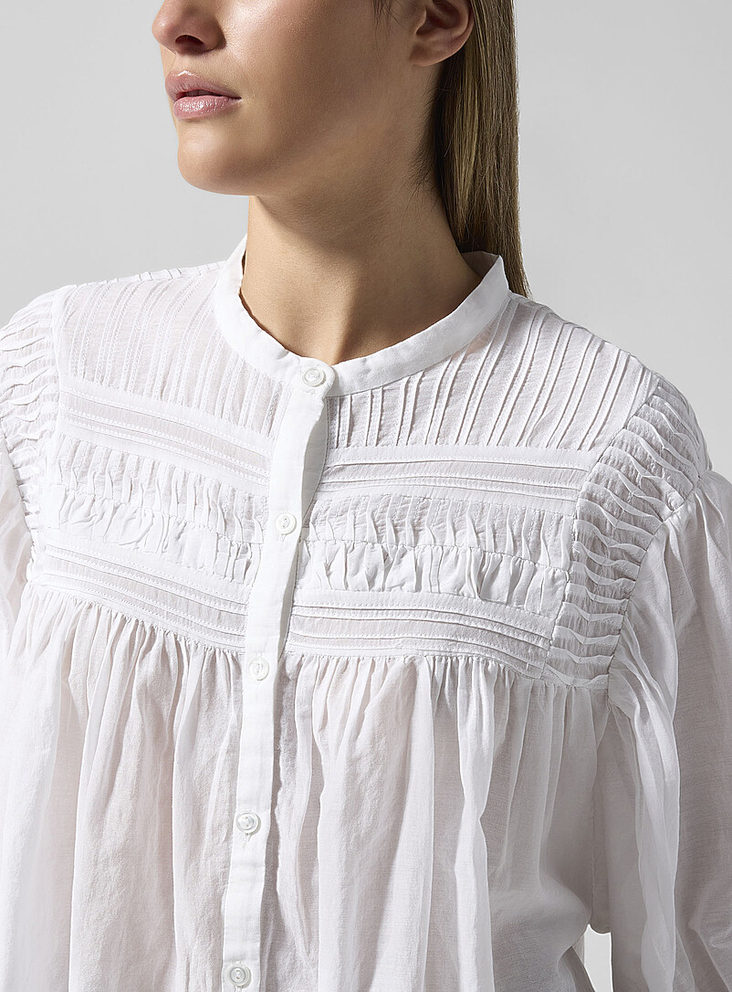 Isabel Marant Etoile White Plalia blouse for women
