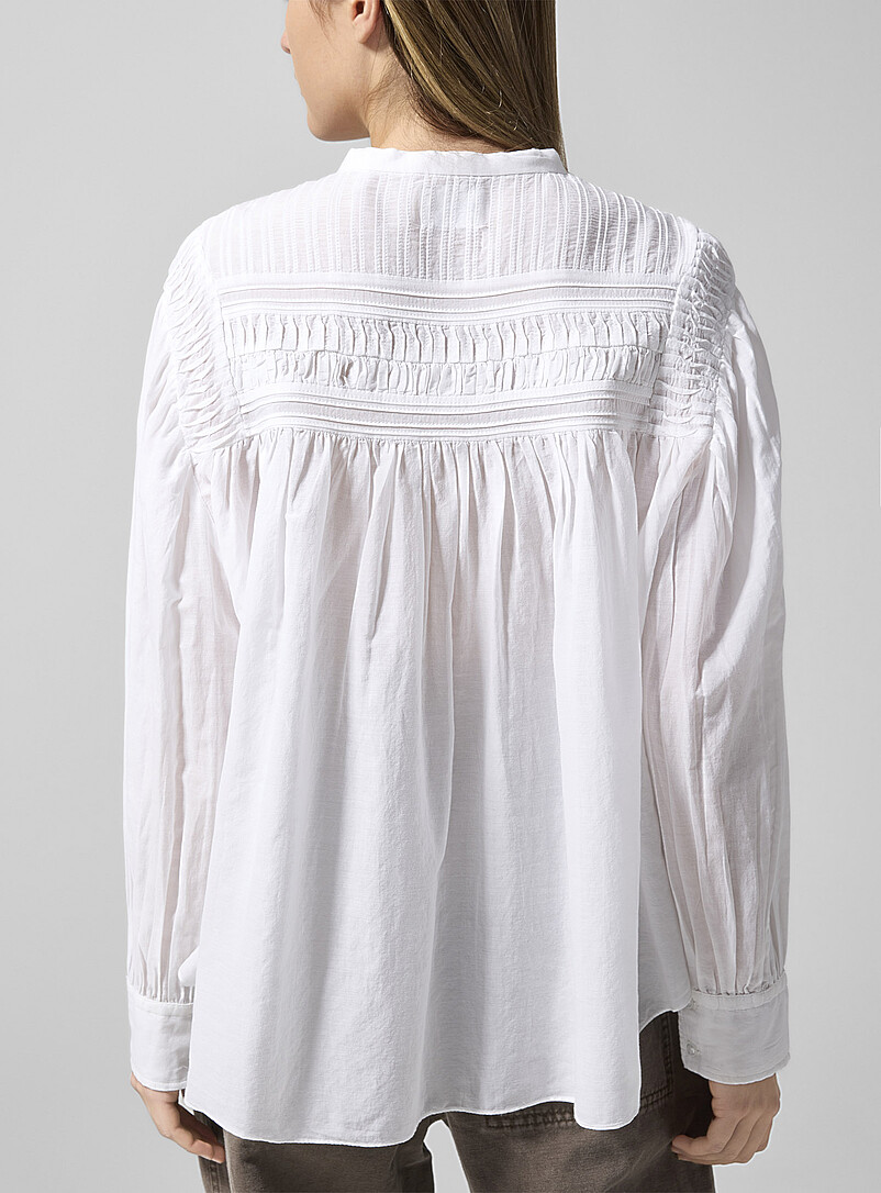 Isabel Marant Etoile White Plalia blouse for women
