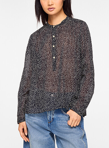 Isabel Marant Etoile Patterned Black Maria polka-dotted blouse for women