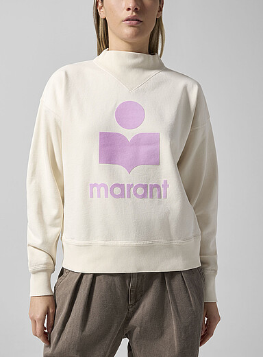 Moby velvet logo sweatshirt