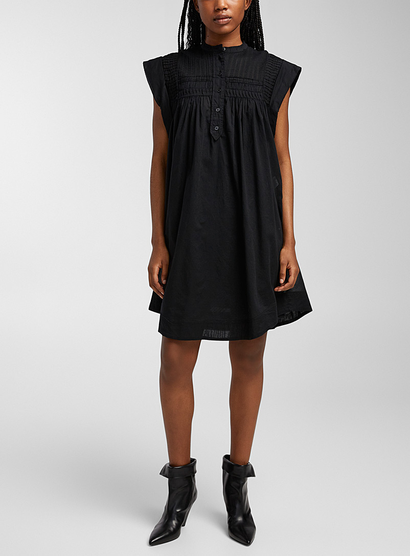 Isabel Marant Etoile Black Leazali sheer minidress for women