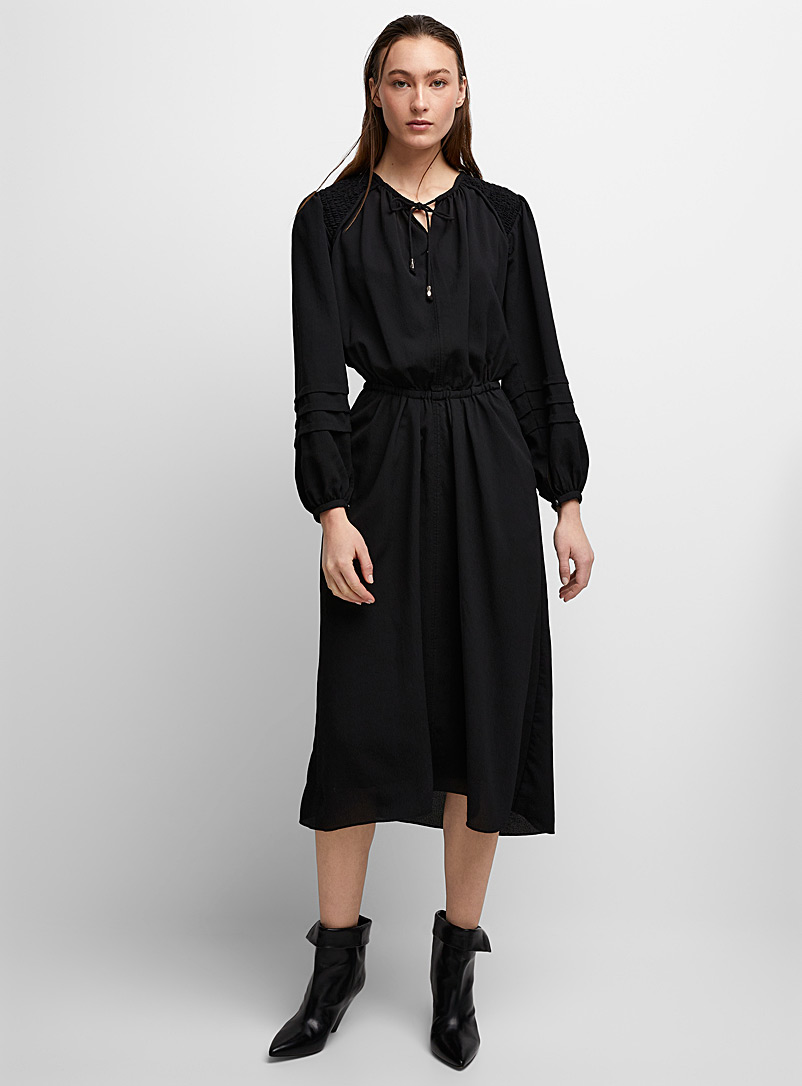Isabel Marant Etoile Black Lydie crepe dress for women