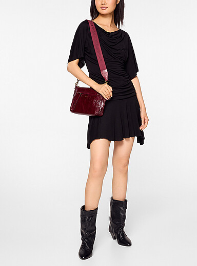 Isabel Marant Etoile Black Raima ruffled draped dress for women