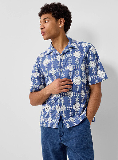 La chemise broderie mosa&iuml;que Didcot