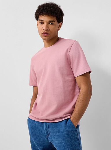 Le t-shirt jersey textur&eacute;