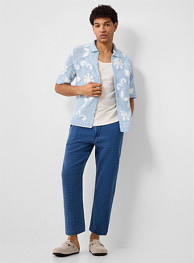 Le pantalon texture panier