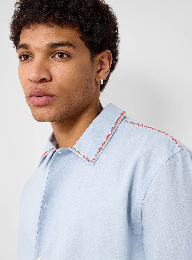 Amber floral embroidery shirt product image 2