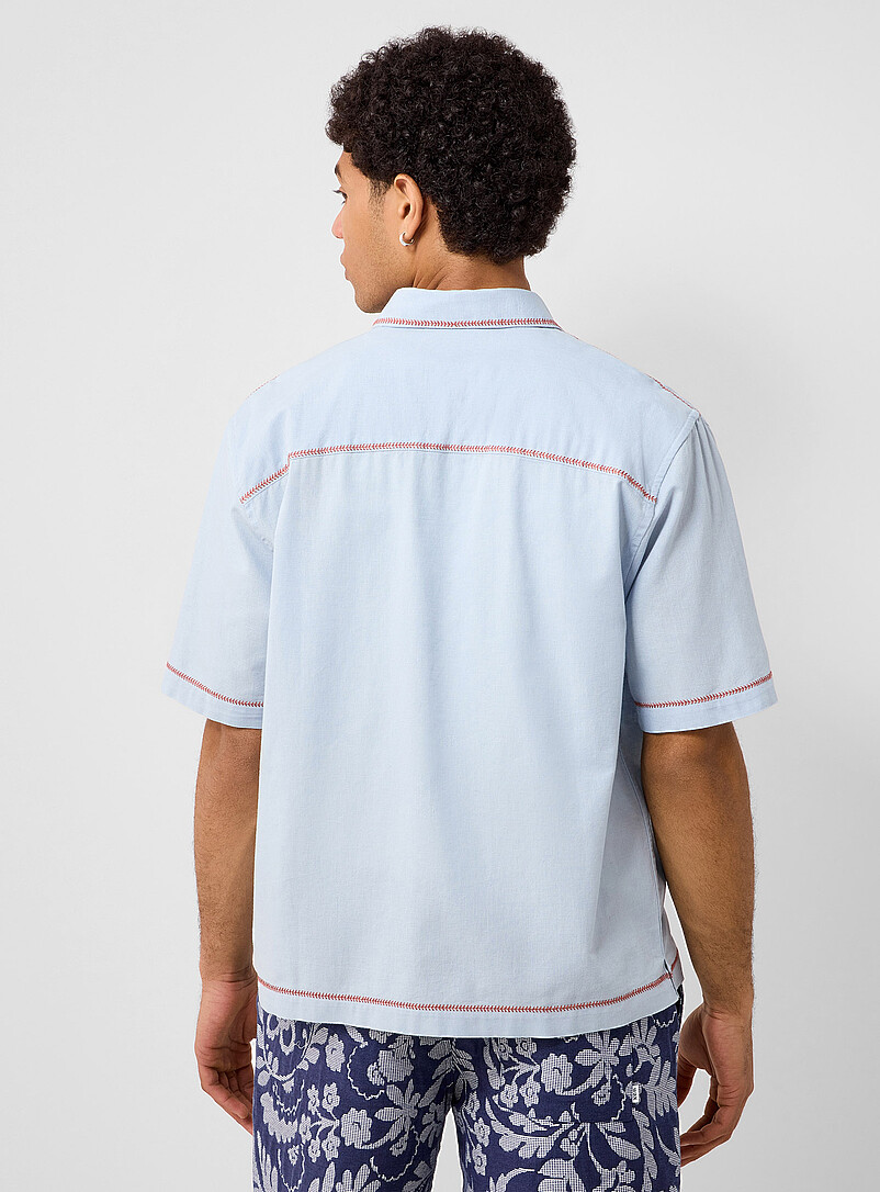 Amber floral embroidery shirt product image 3