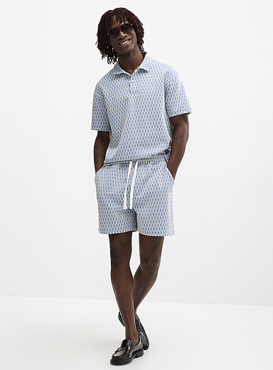 Diamond jacquard short <b>Inseam: 6" (15.5 cm)</b>