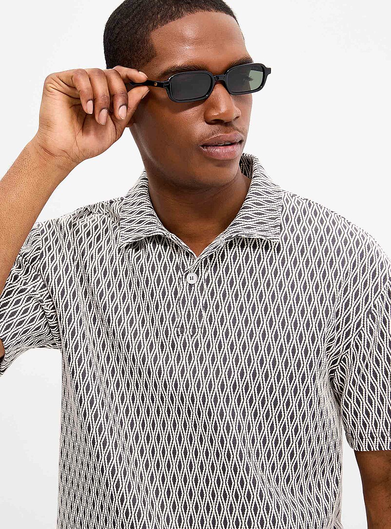 Diamond jacquard polo Comfort fit product image 2