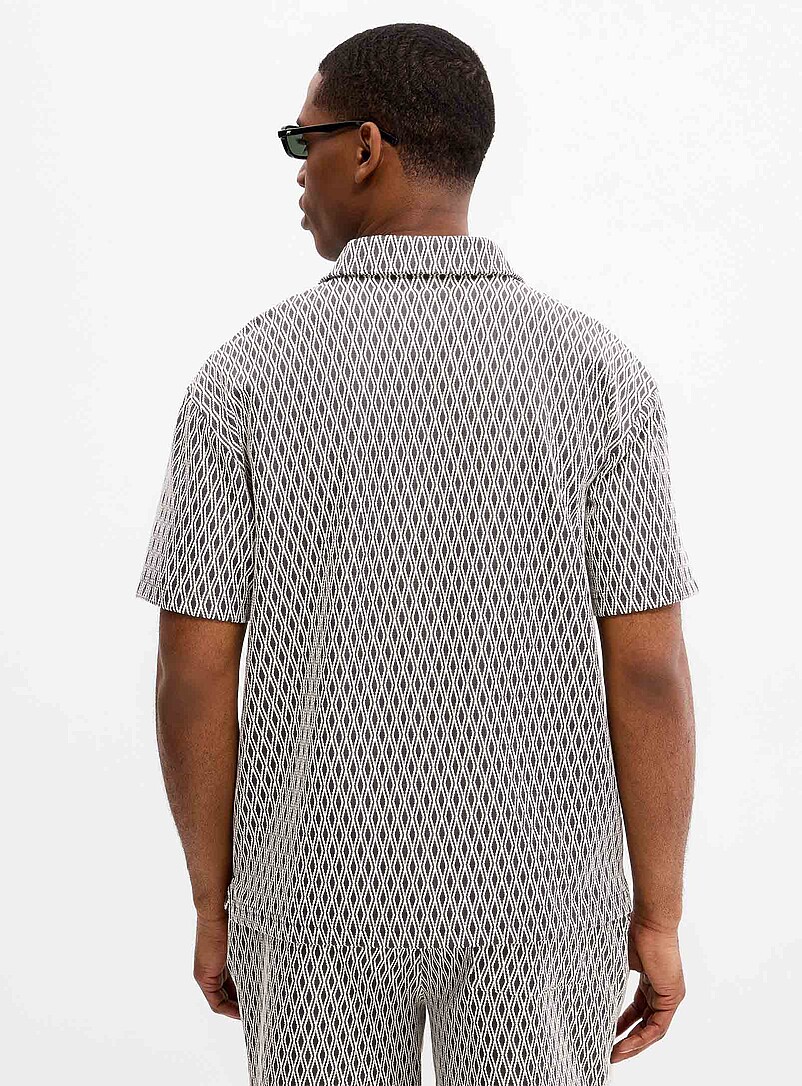 Diamond jacquard polo Comfort fit product image 3