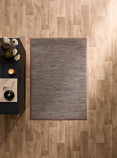 Simons Maison Brown Warm hues woven vinyl rug See available sizes