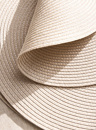 Monochrome braided placemats Set of 4