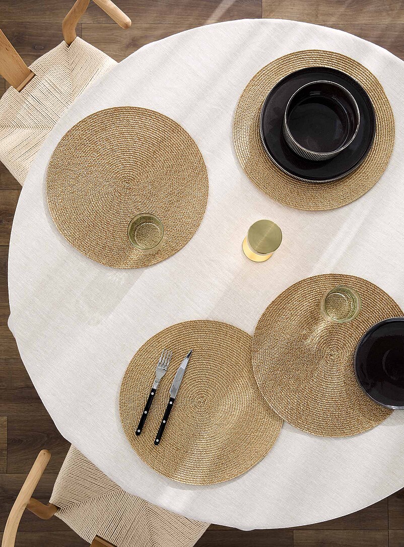 Monochrome Braided Placemats Set Of 4