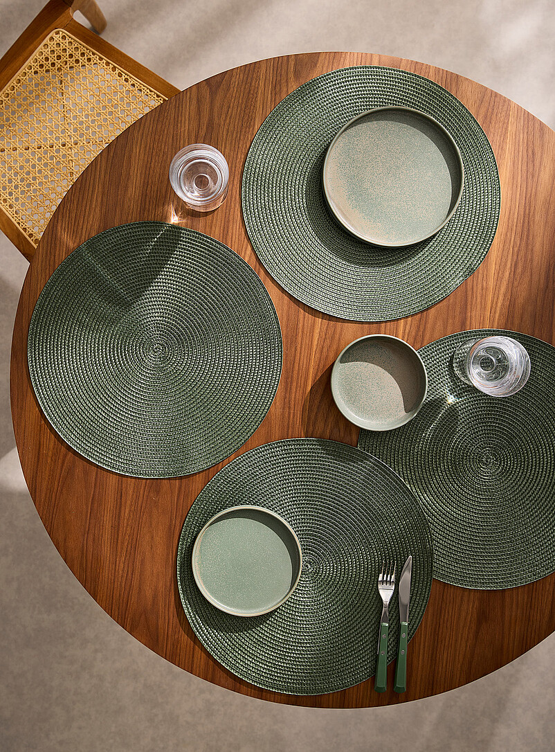 Monochrome Braided Placemats Set Of 4