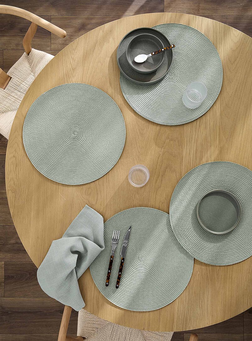 Monochrome Braided Placemats Set Of 4