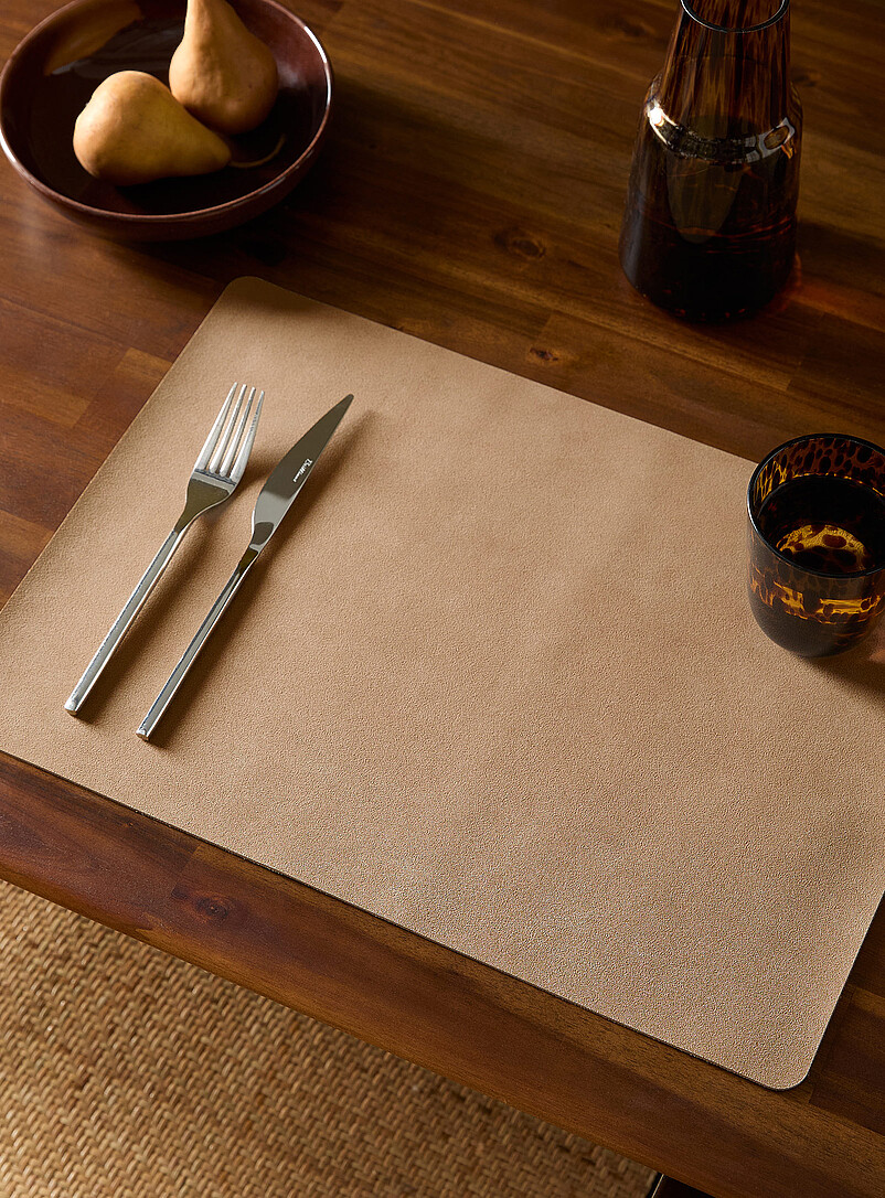Suede-Effect Placemat