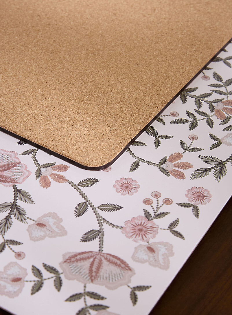 Romantic tapestry laminated cork placemats Set of 4 product image 2