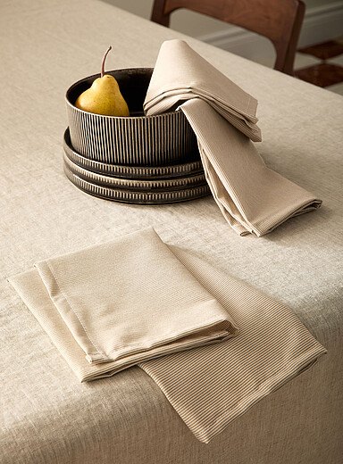 Pinstriped napkins Set of 2