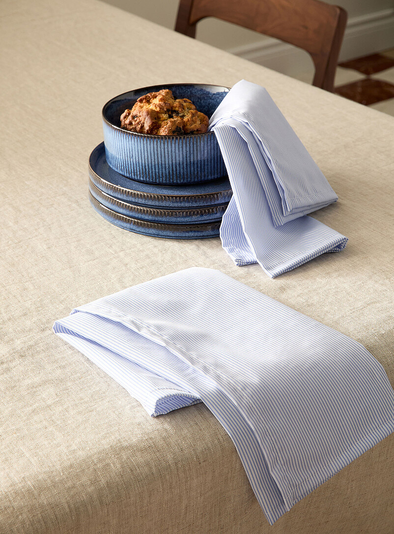 Pinstriped Napkins Set Of 2