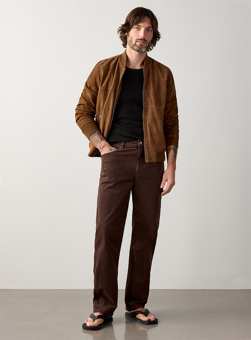 Genuine Suede Bomber Jacket