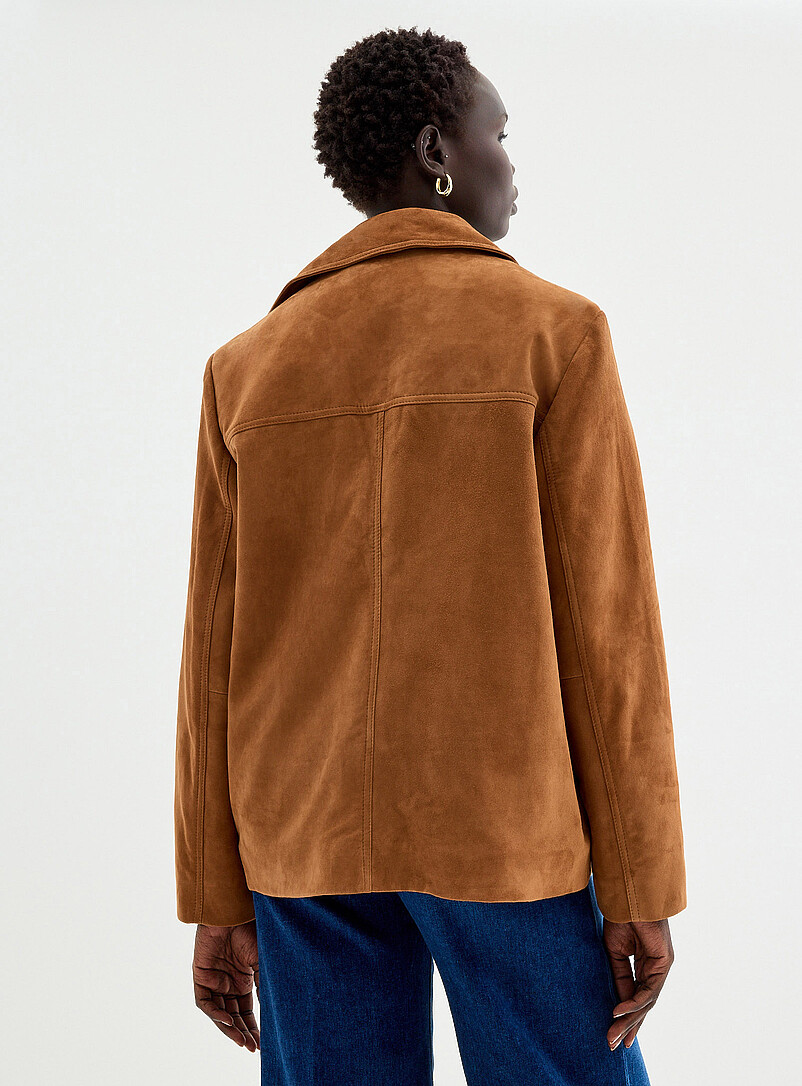 Genuine suede loose blazer product image 3