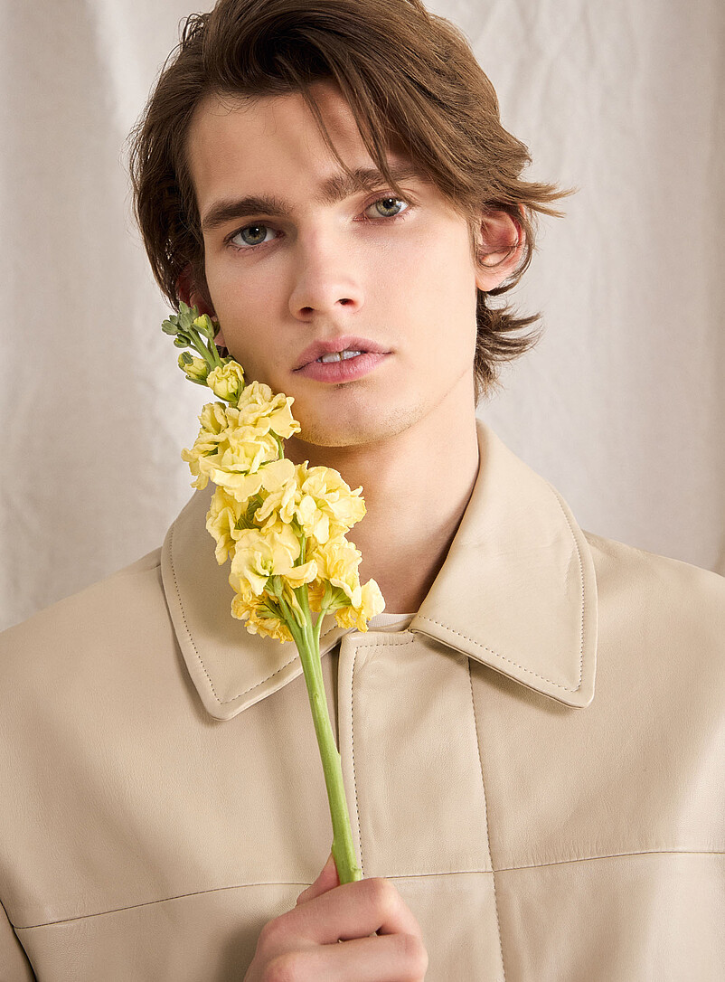 Cream leather jacket Le 31 Studio capsule product image 2