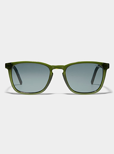 Les lunettes de soleil carr&eacute;es olive