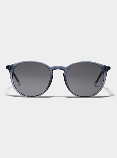 Buy Designer Blaze Blue Gun Grey Sunglasses for Men