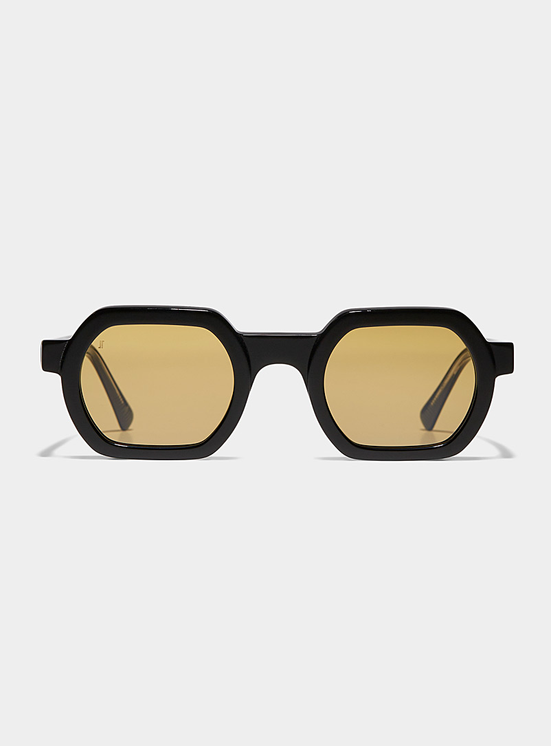 Jimmy Fairly: Les lunettes de soleil hexagonales Darren Noir pour femme