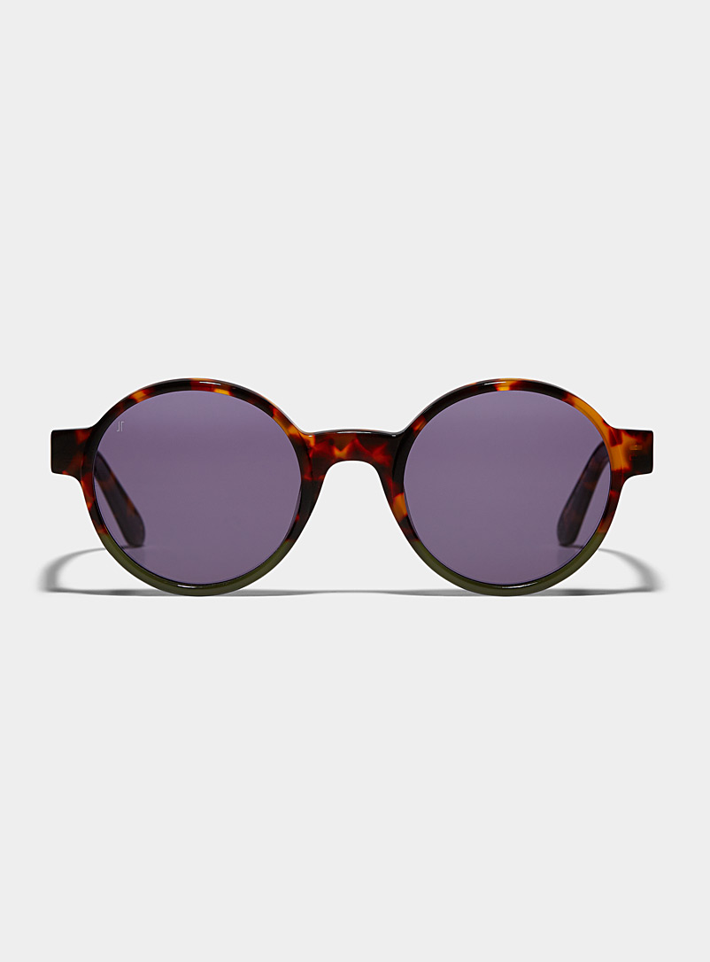 Jimmy Fairly Hazelnut Gadjo round sunglasses for women