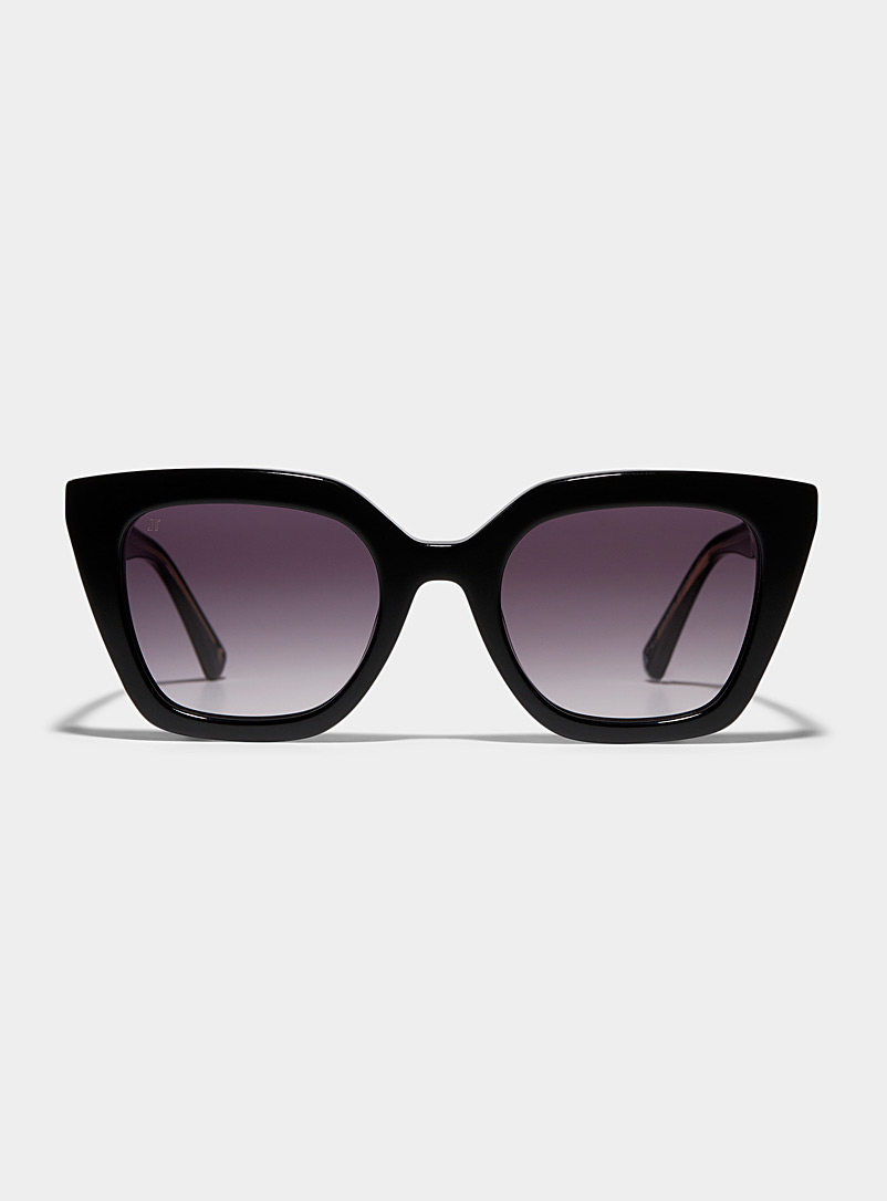 Jimmy Fairly: Les lunettes de soleil œil de chat Wind Noir pour femme