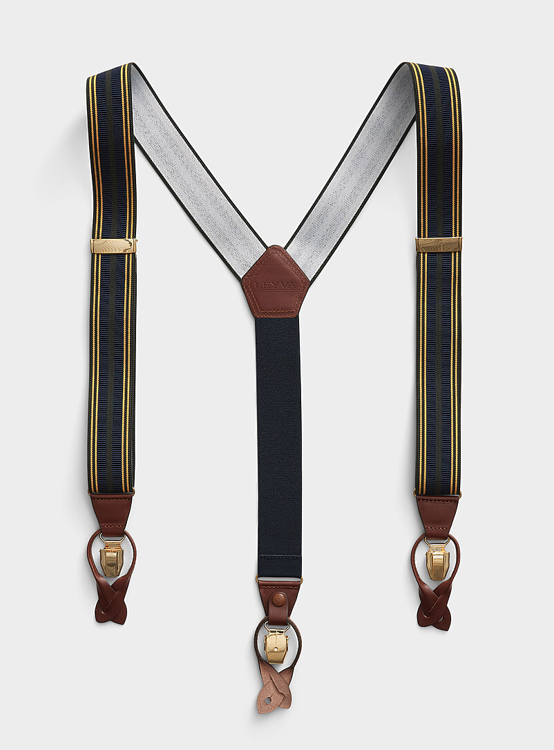 Tricolour stripe suspenders product image 2