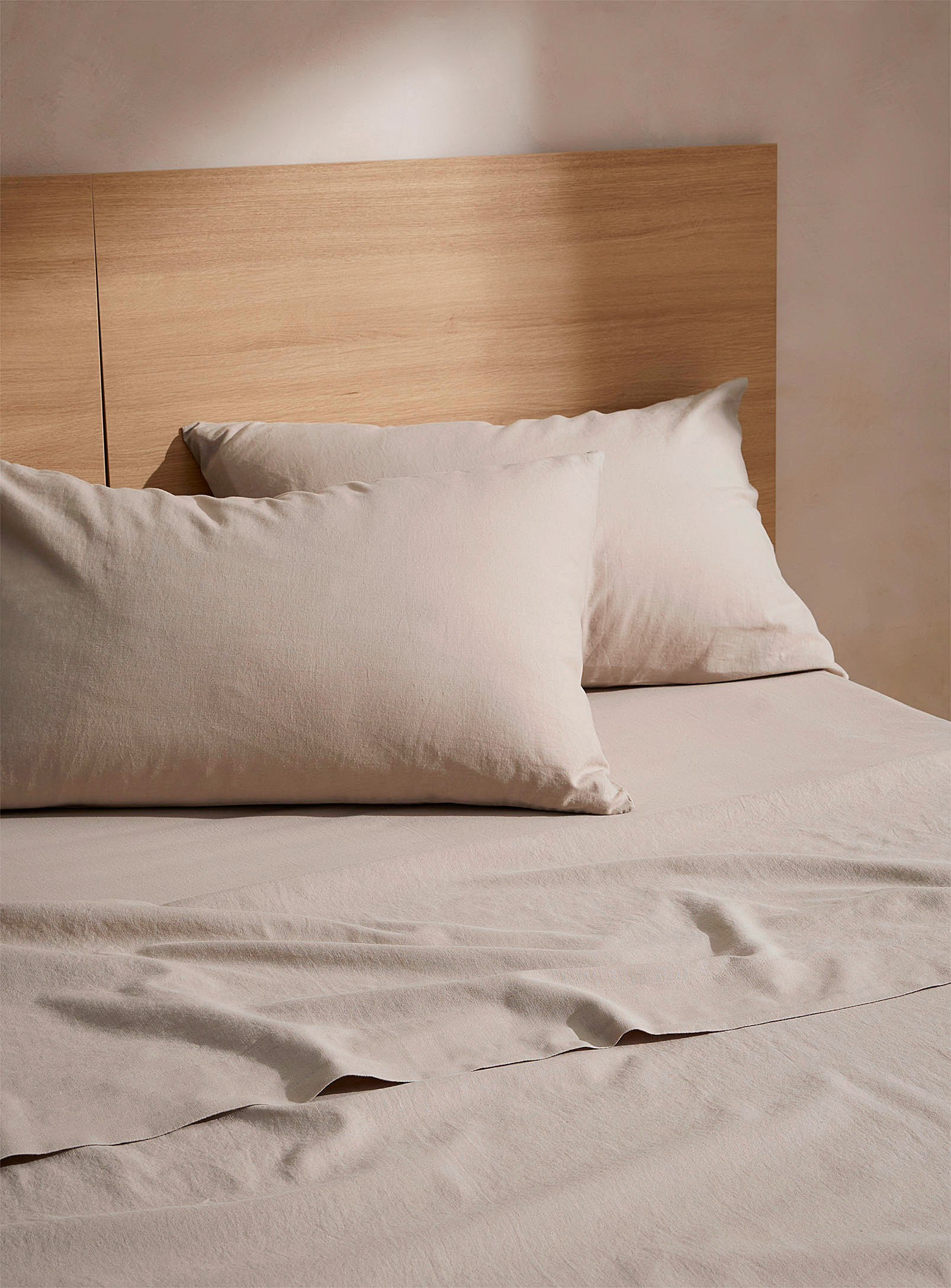 Wilet - Linen and cotton sheet set Fits mattresses up to 16 in