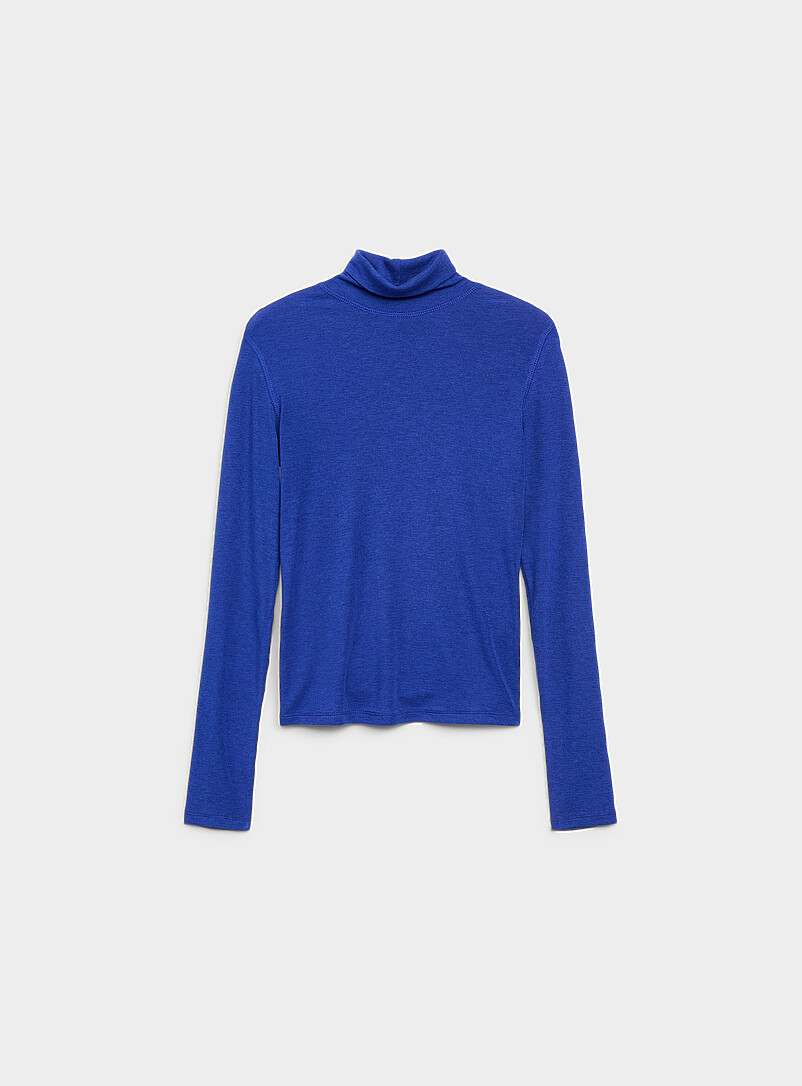 Ic&ocirc;ne Oxford Ultra-soft turtleneck T-shirt for women